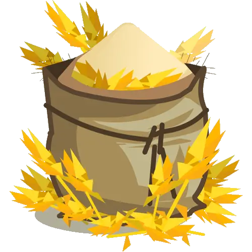 Sack of Grain with Wheat