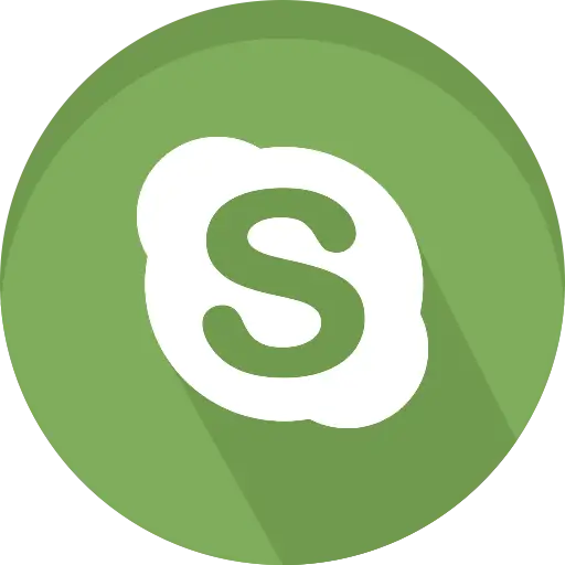 Green Skype Logo Design for Communication