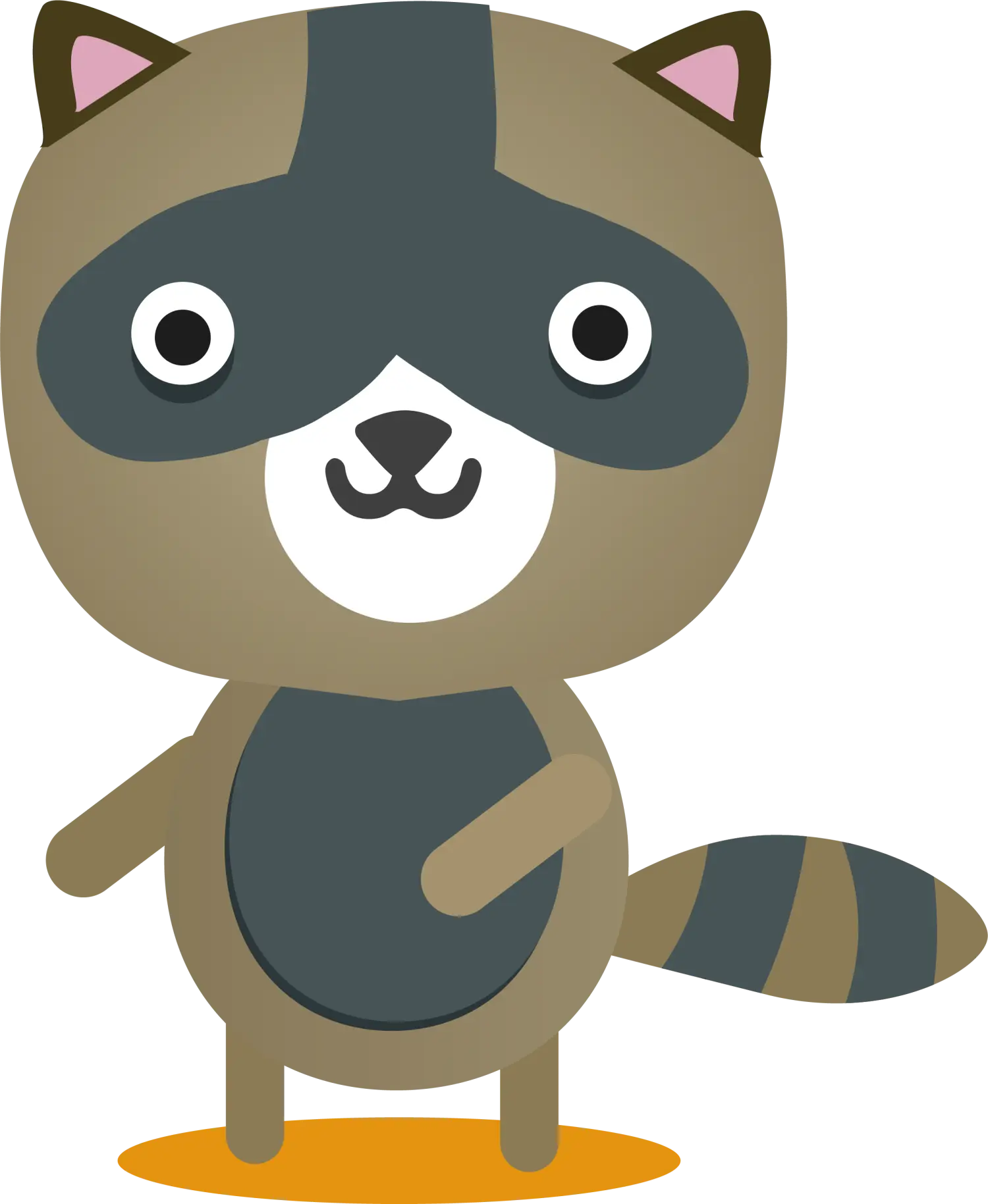 Cute Cartoon Raccoon