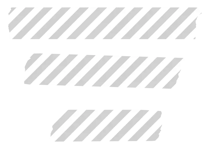 Transparent Striped Adhesive Tape