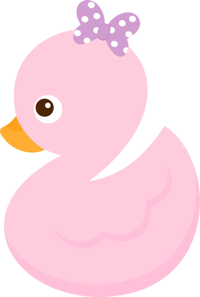Adorable Pink Duck with Bow