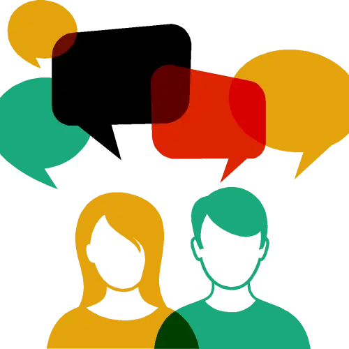 Communication and Conversation Concept Illustration