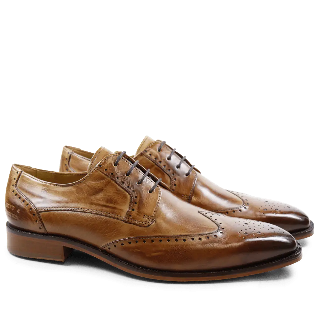 Classic Brown Leather Oxford Shoes
