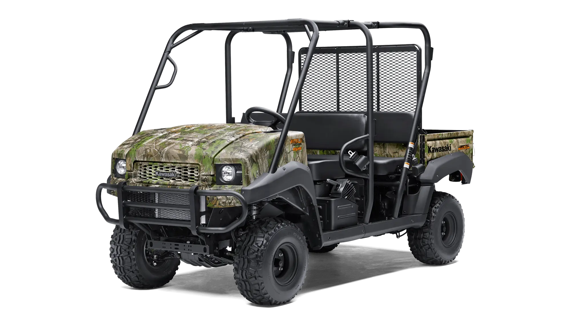 Green Utility Vehicle with Camouflage Pattern