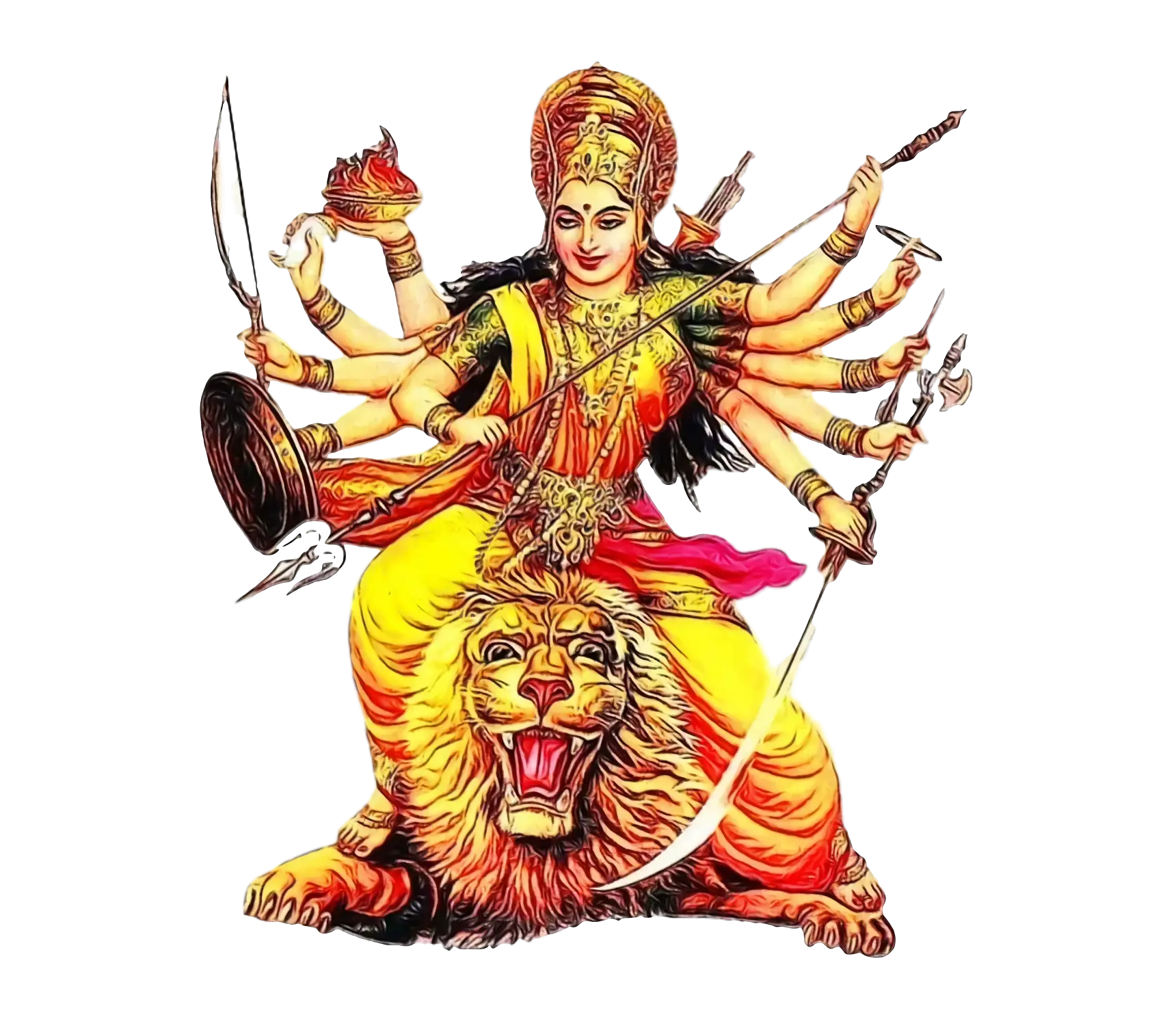 Hindu Goddess Illustration
