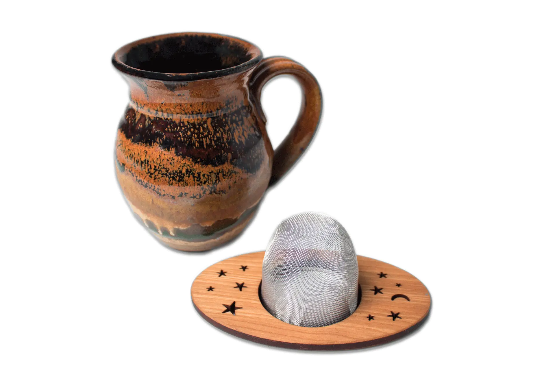Decorative Ceramic Jug and Shadow Stand