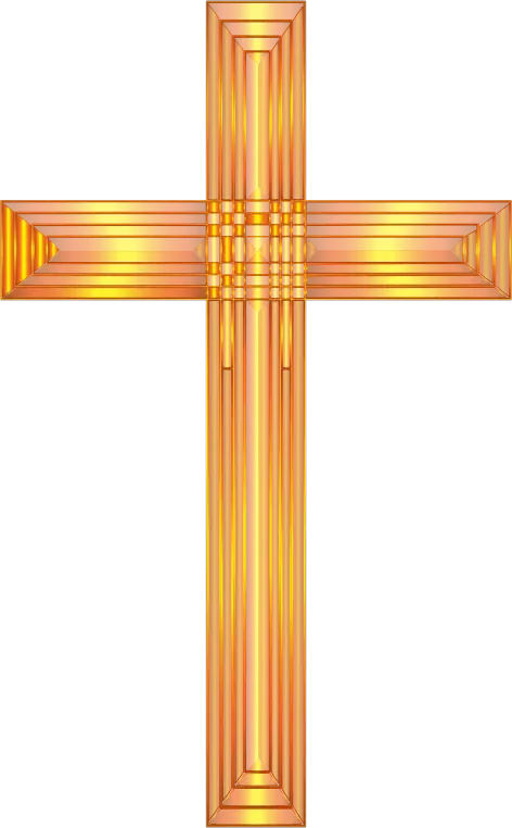 Golden Cross Religious Symbol