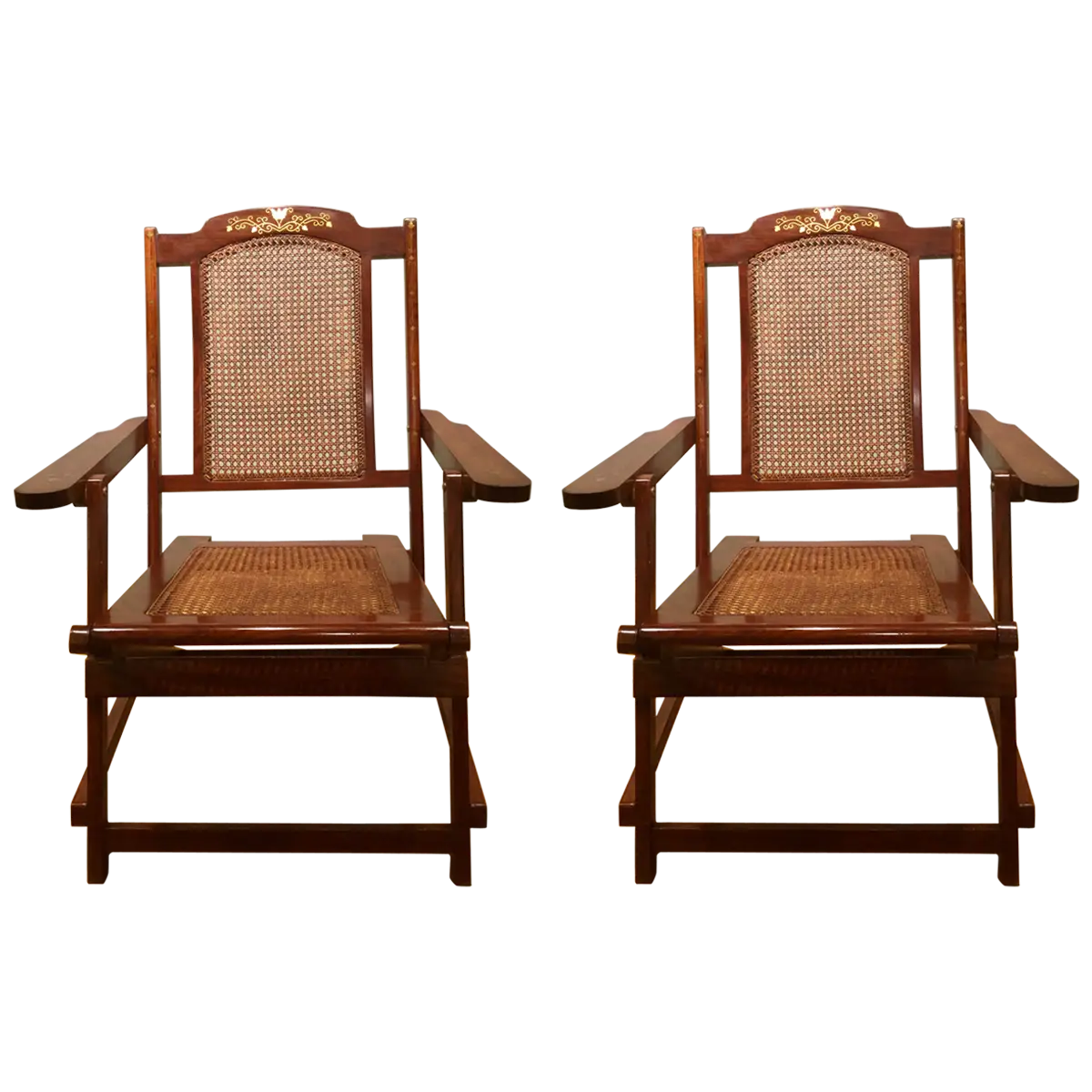 Handcrafted Wooden Armchairs