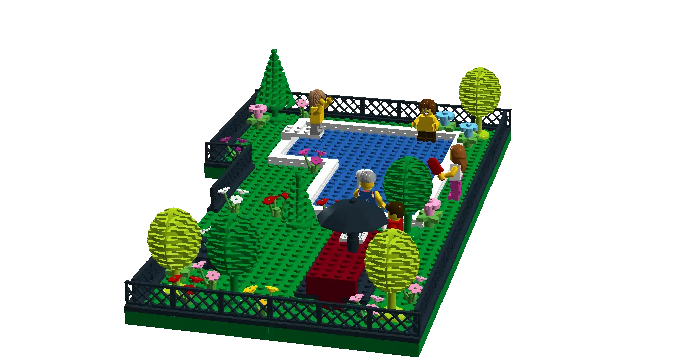 Creative Lego Garden Model for Play