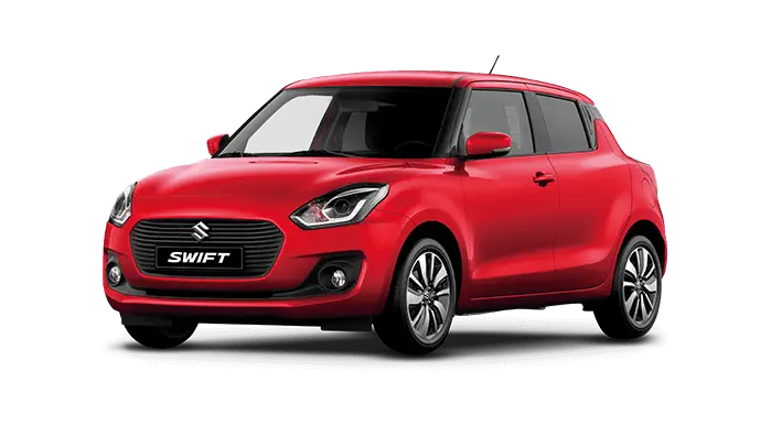 Red Compact Hatchback Car