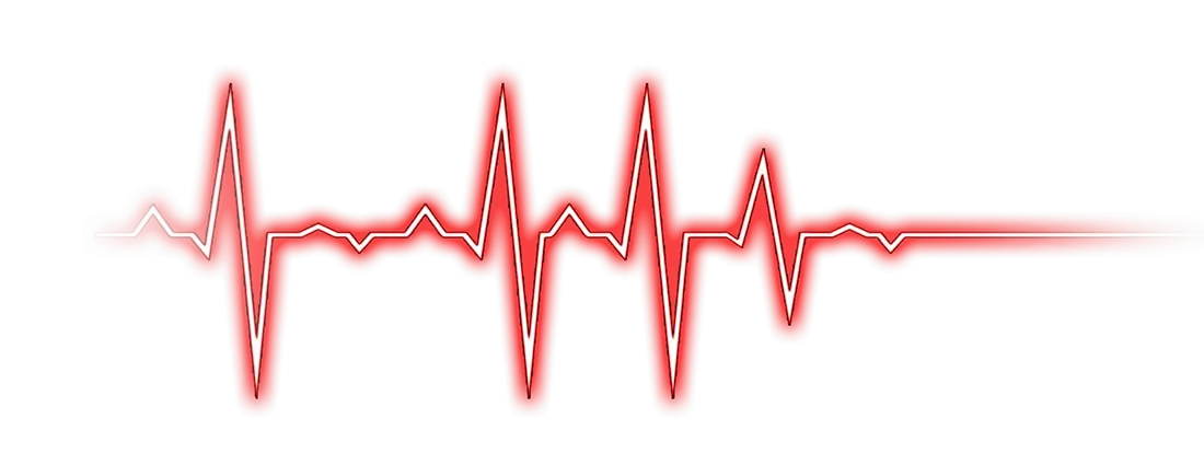 Red Heartbeat Line Graphic Symbol