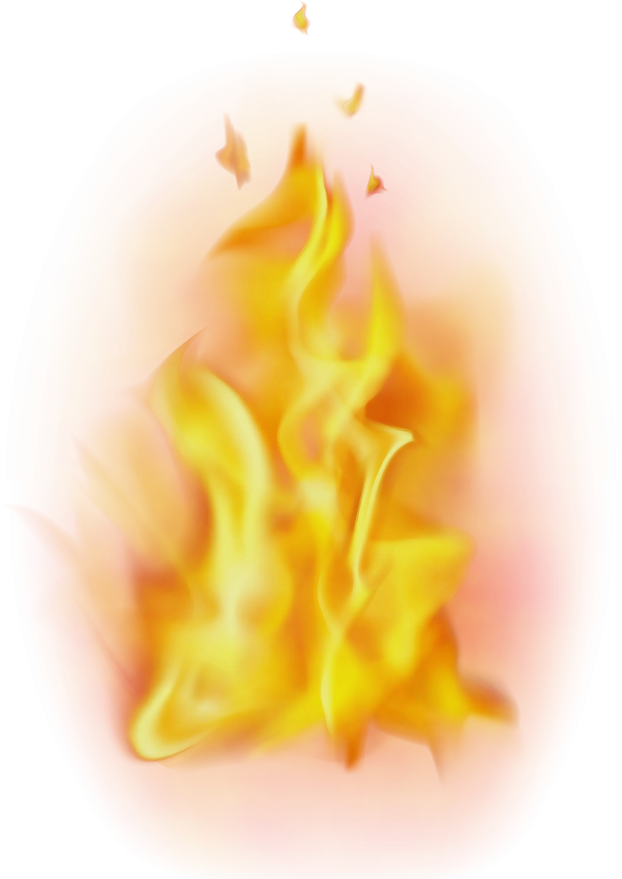 Yellow and Orange Flame Illustration