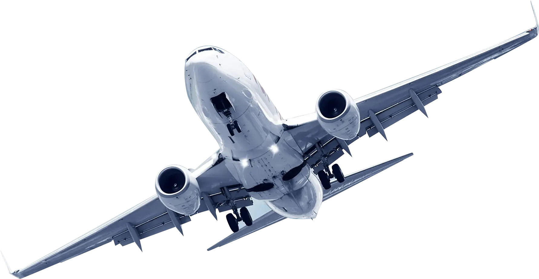 Modern Commercial Airplane in Flight