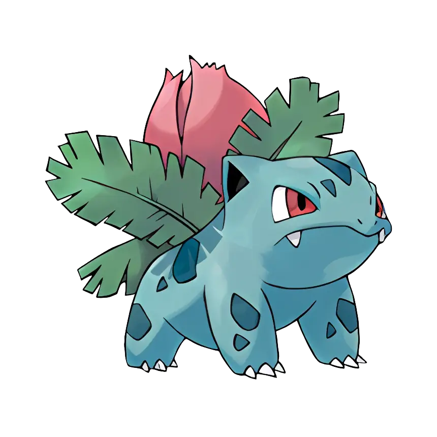 Blue Creature with Leaves