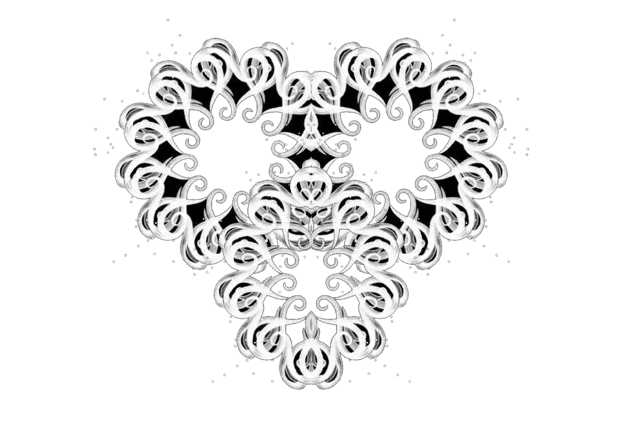 Intricate Ornamental Heart Design