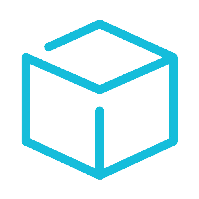 Minimalist Blue Box Logo Design