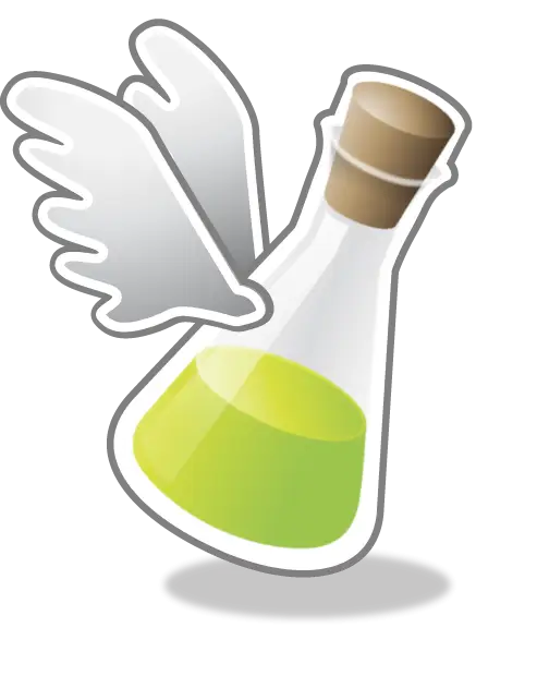 Winged Bottle with Green Potion