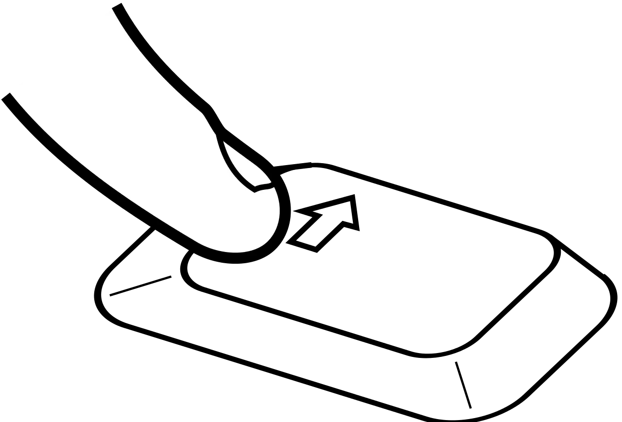 Finger Pressing Button Illustration