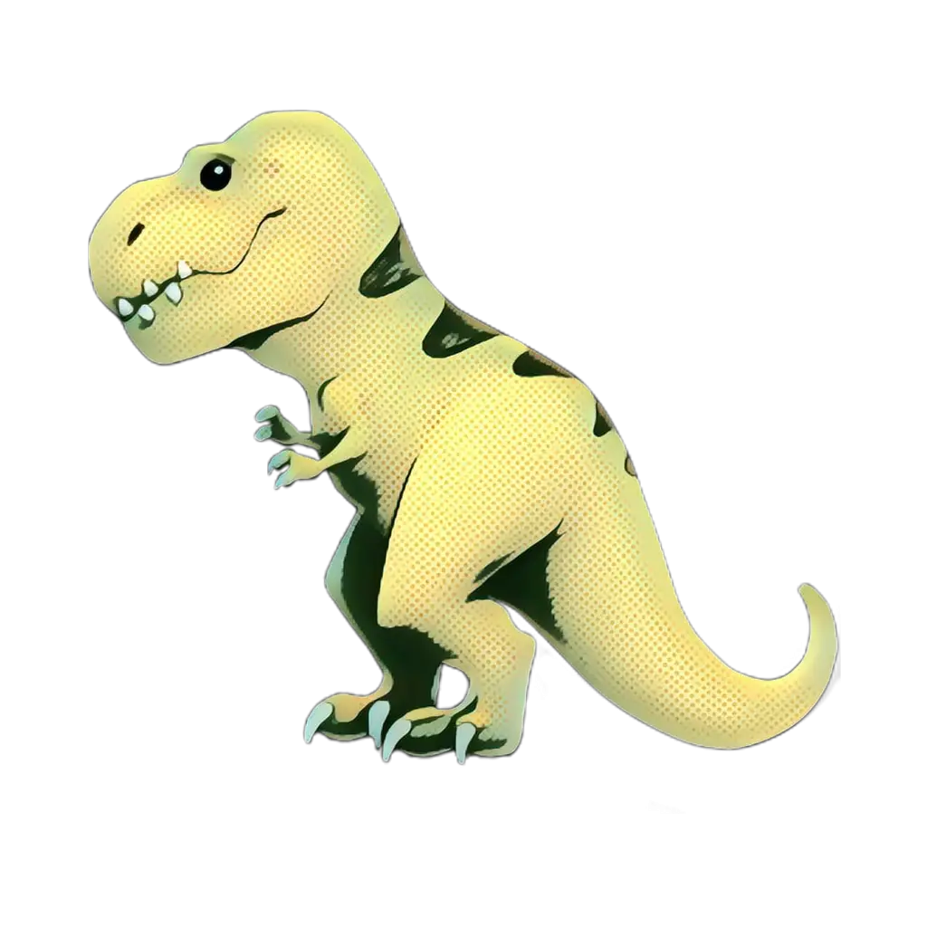 Cartoon Yellow Dinosaur Illustration