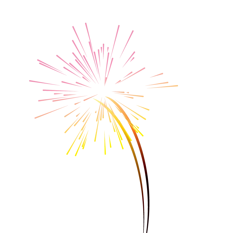 Colorful Firework Burst