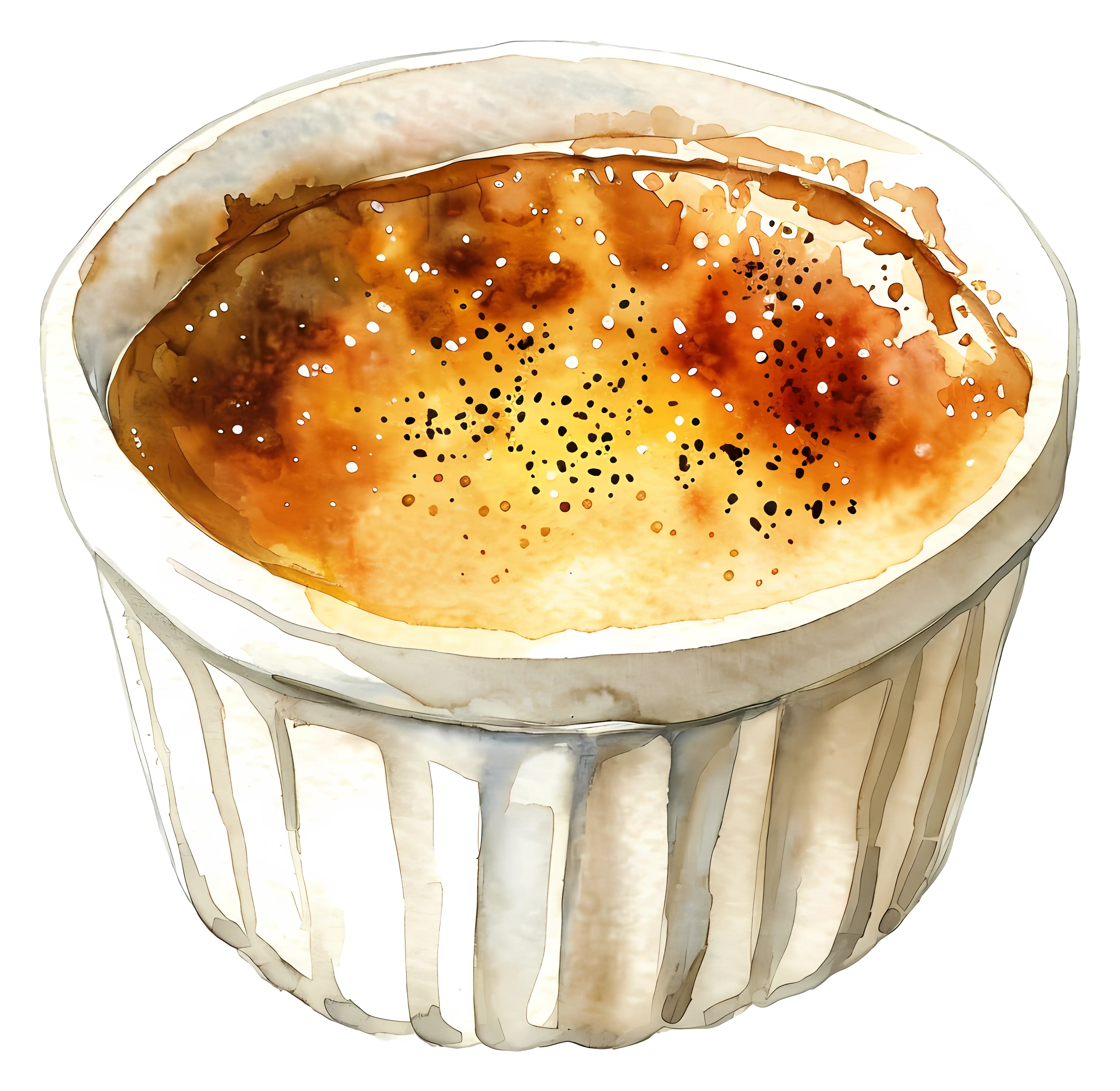 Creme Brulee Dessert with Burnt Sugar Topping