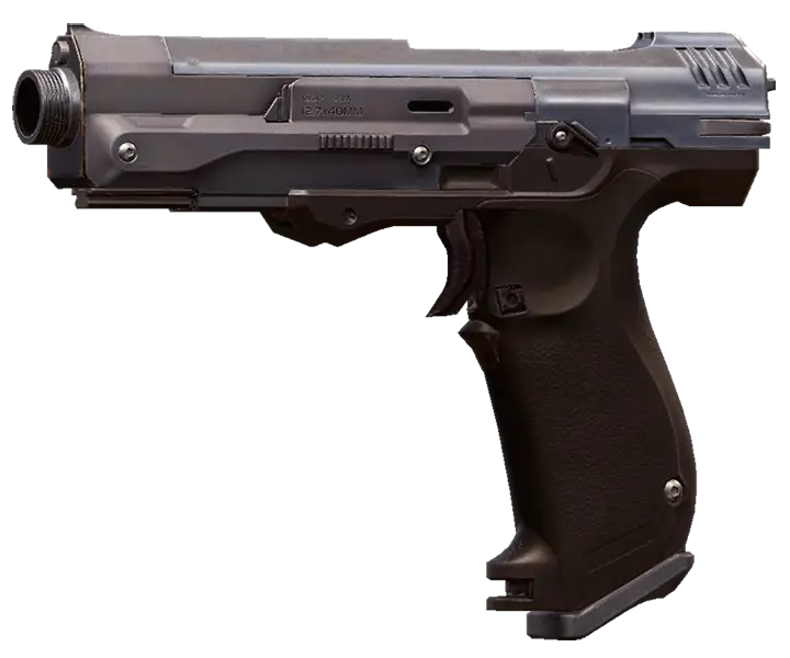 Black Handgun with Modern Design