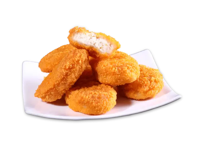 Crispy Fried Chicken Nuggets on a Plate