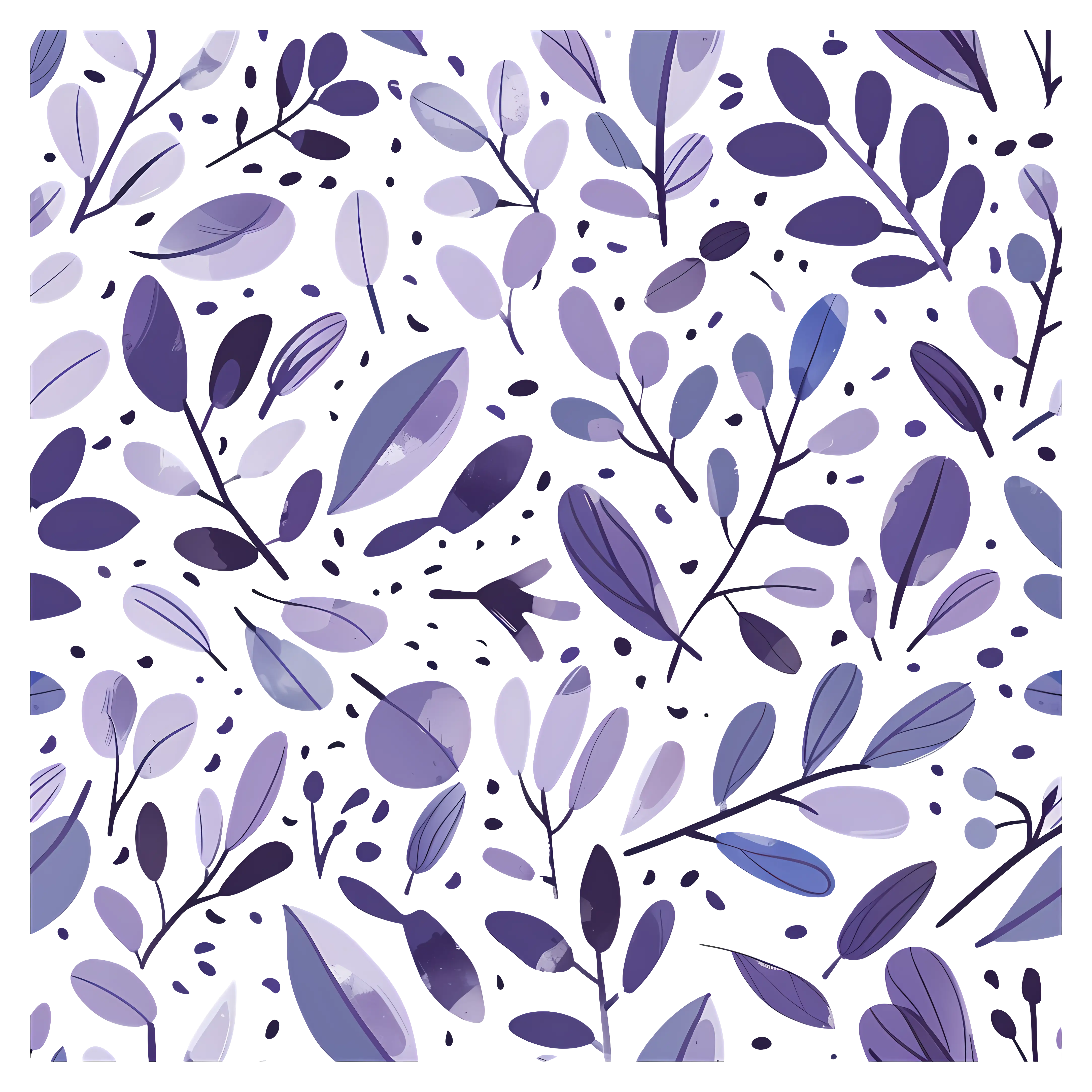 Purple Leaves Pattern
