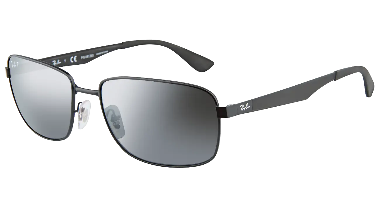 Stylish Black Sunglasses with Reflective Lenses