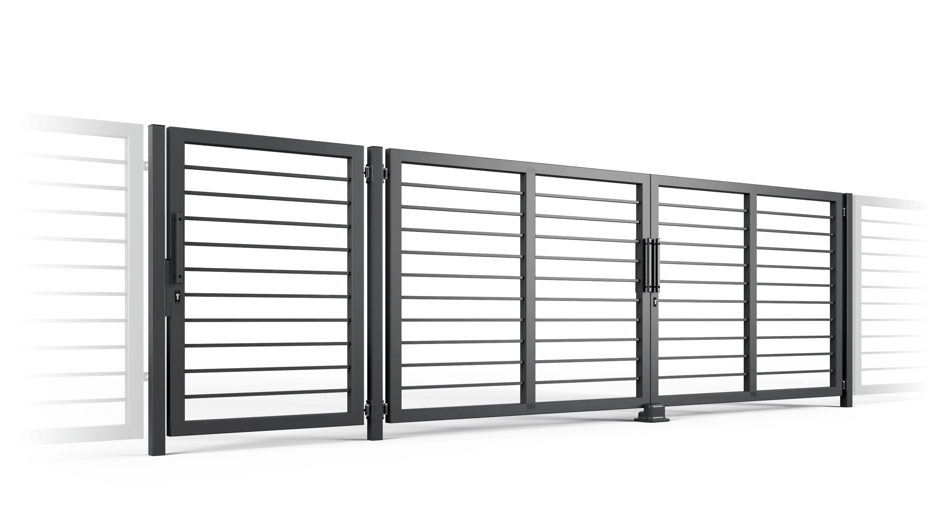 Sturdy Metal Gate for Home Security
