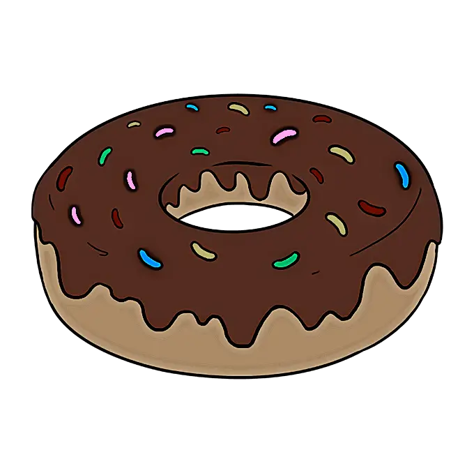 Chocolate Doughnut with Sprinkles