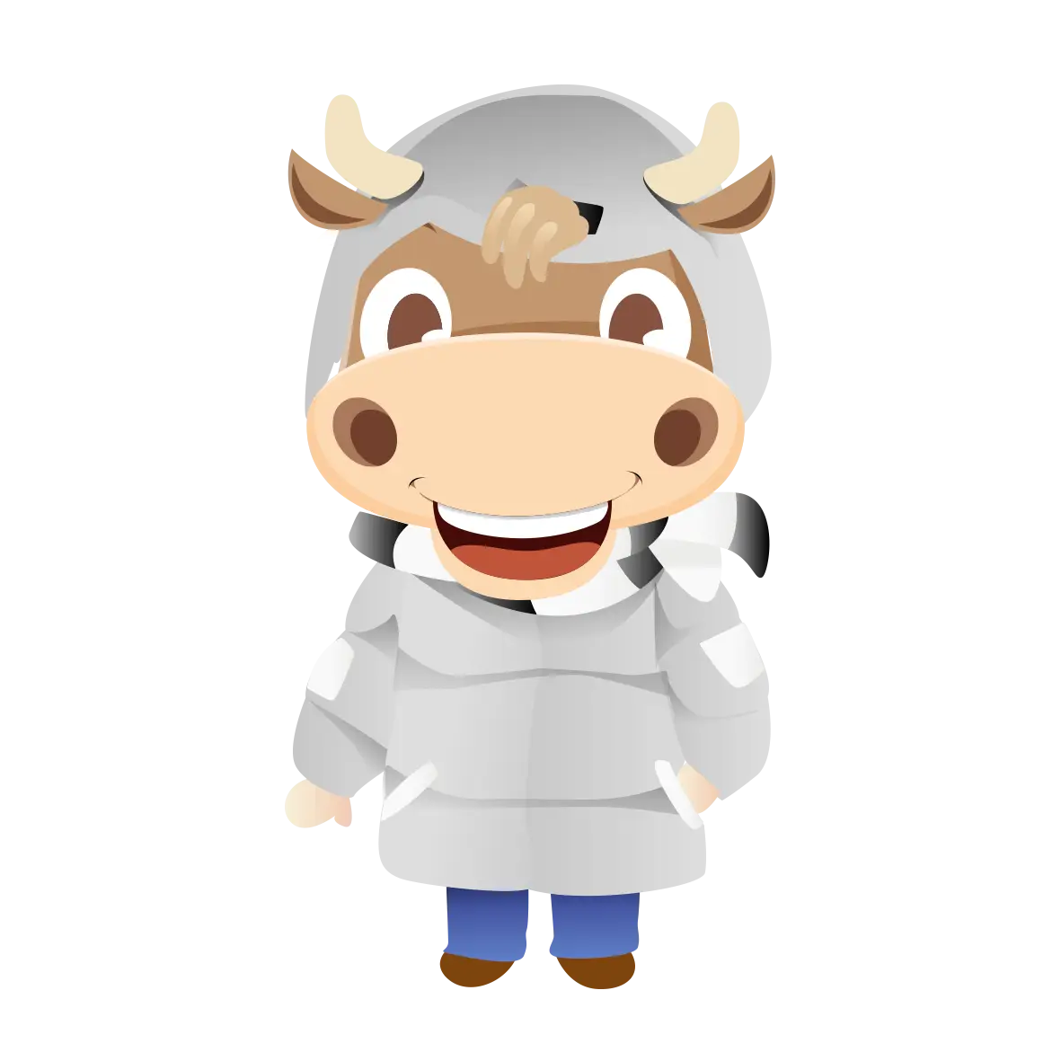 Cartoon Cow Character