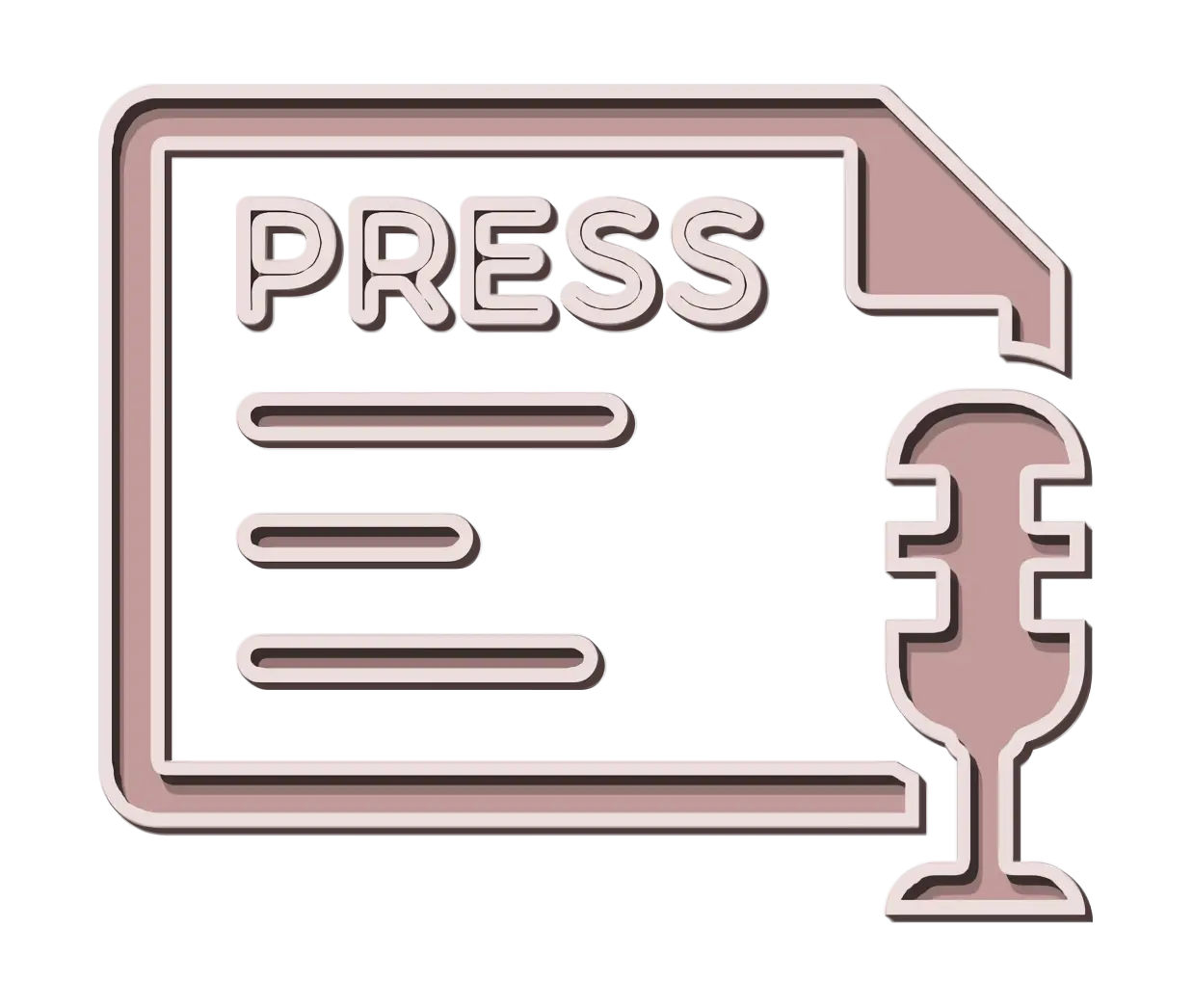 Press Icon with Microphone