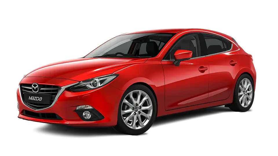 Red Hatchback Car with Sporty Design