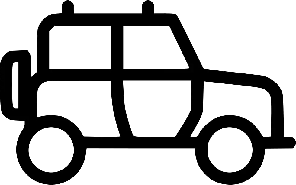 Simple Line Art of a Car