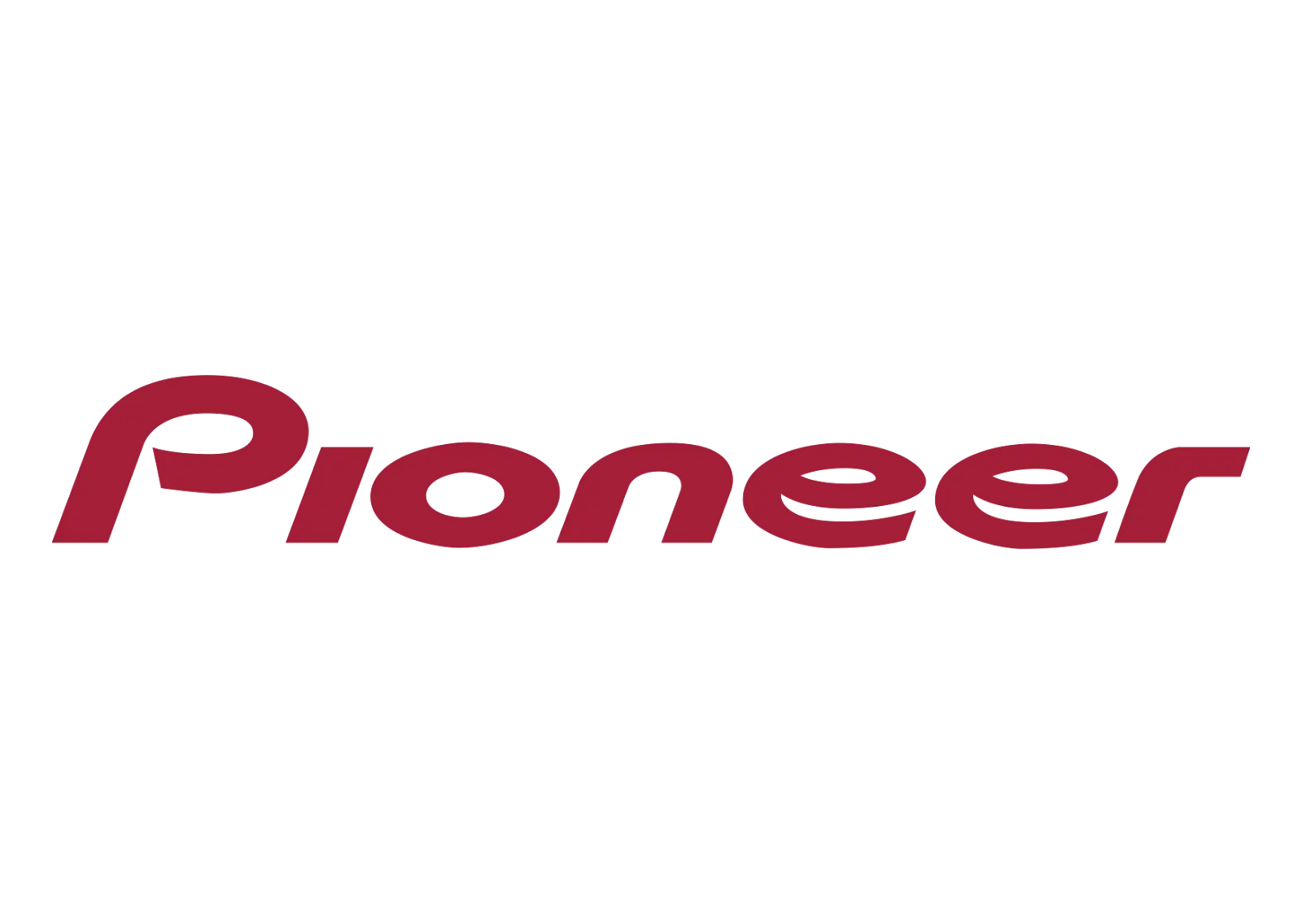 Pioneer Logo with Red Typography