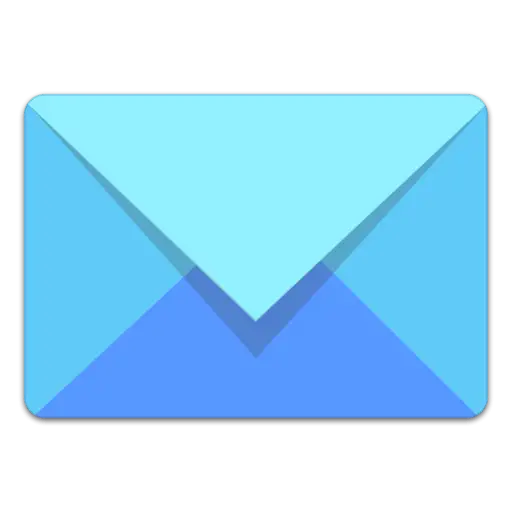 Blue Envelope Icon for Messaging Concept
