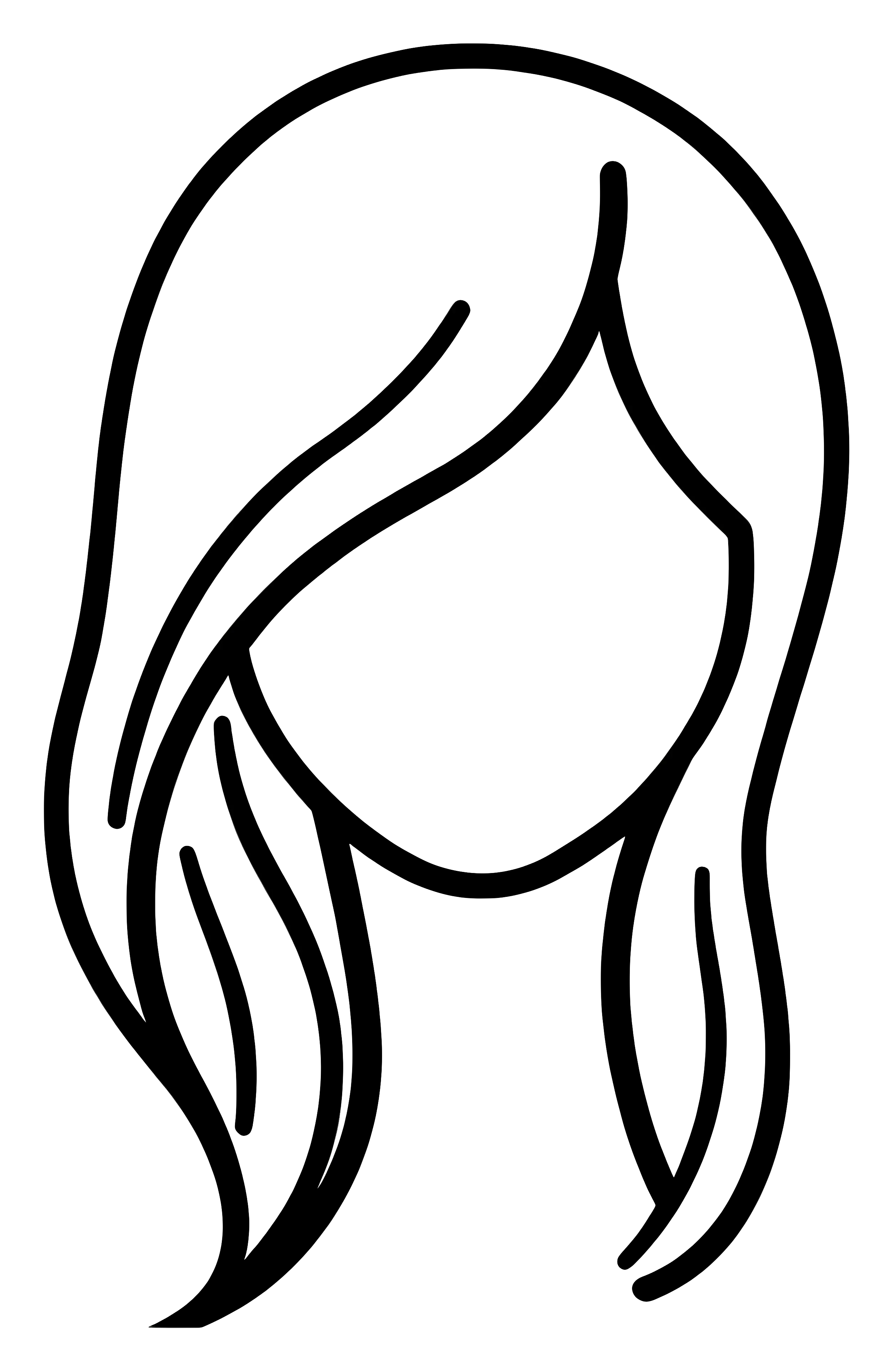 Simple Hair Outline Icon
