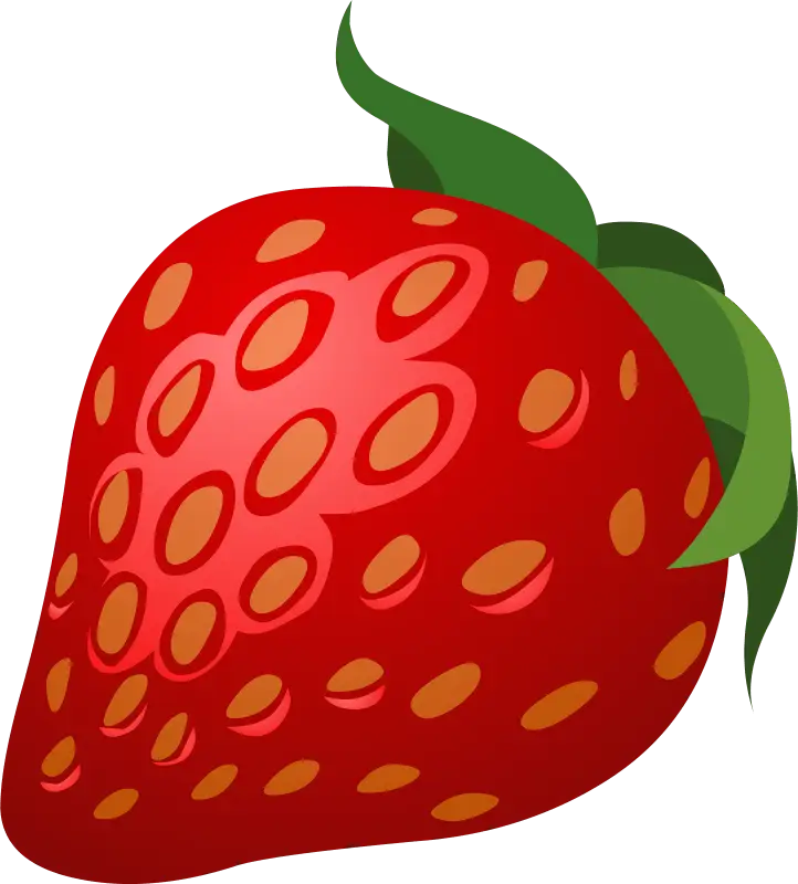 Digital Strawberry Graphic Art