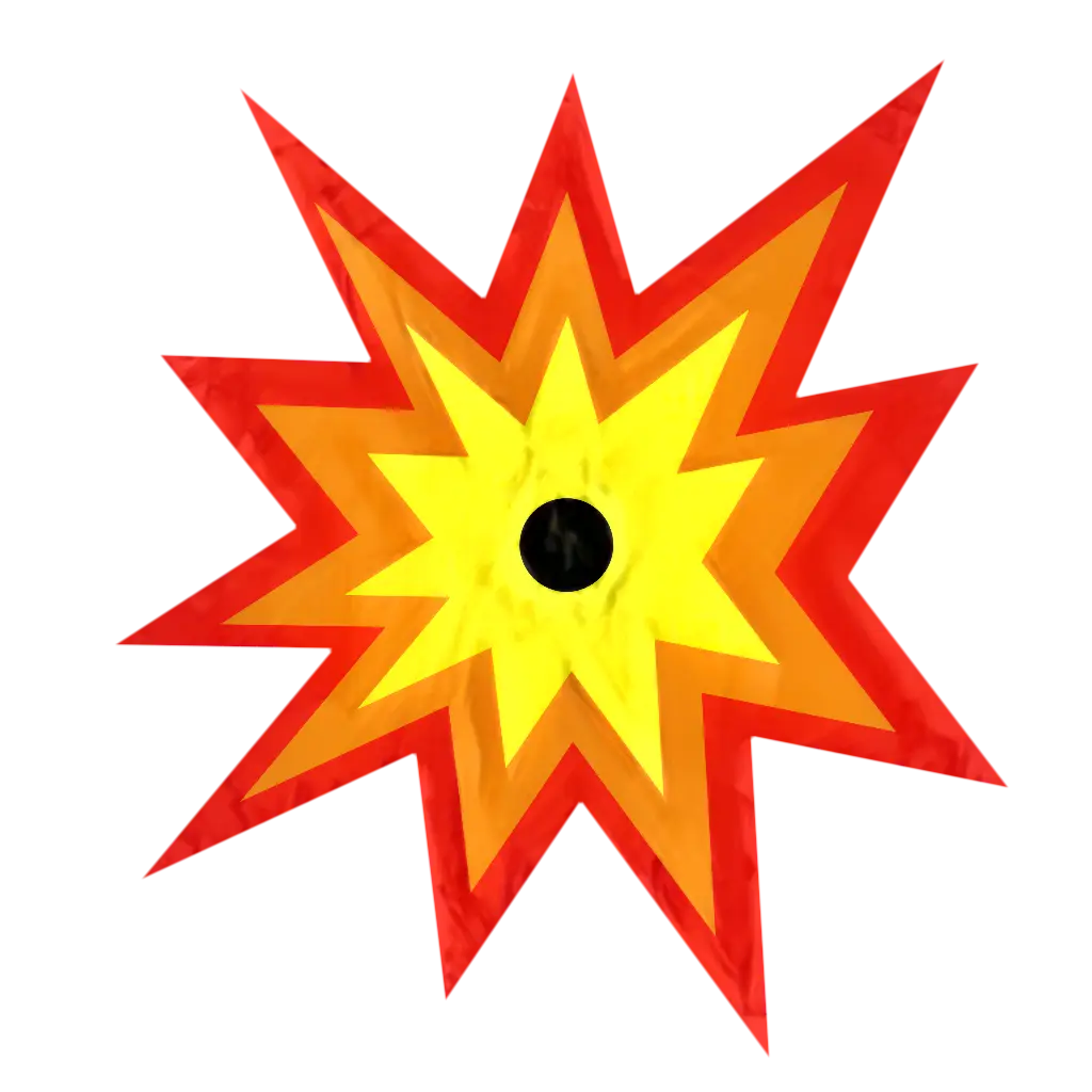 Colorful Cartoon Explosion Design