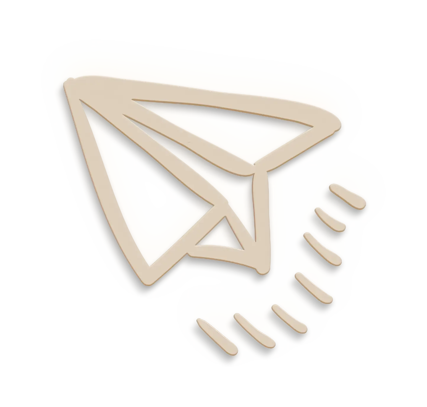 Minimalistic Paper Plane Icon