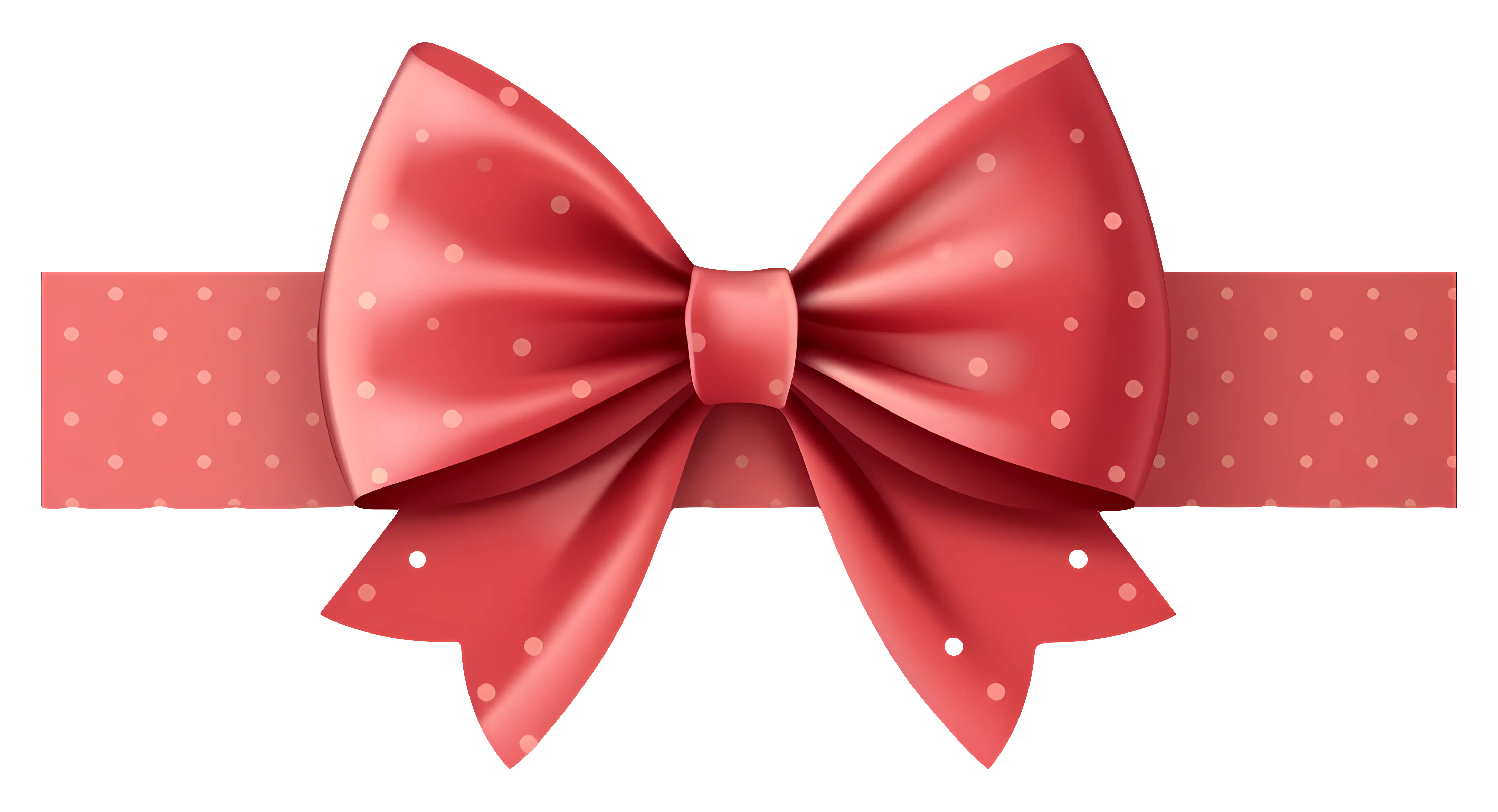 Red Ribbon Bow for Festive Decorations