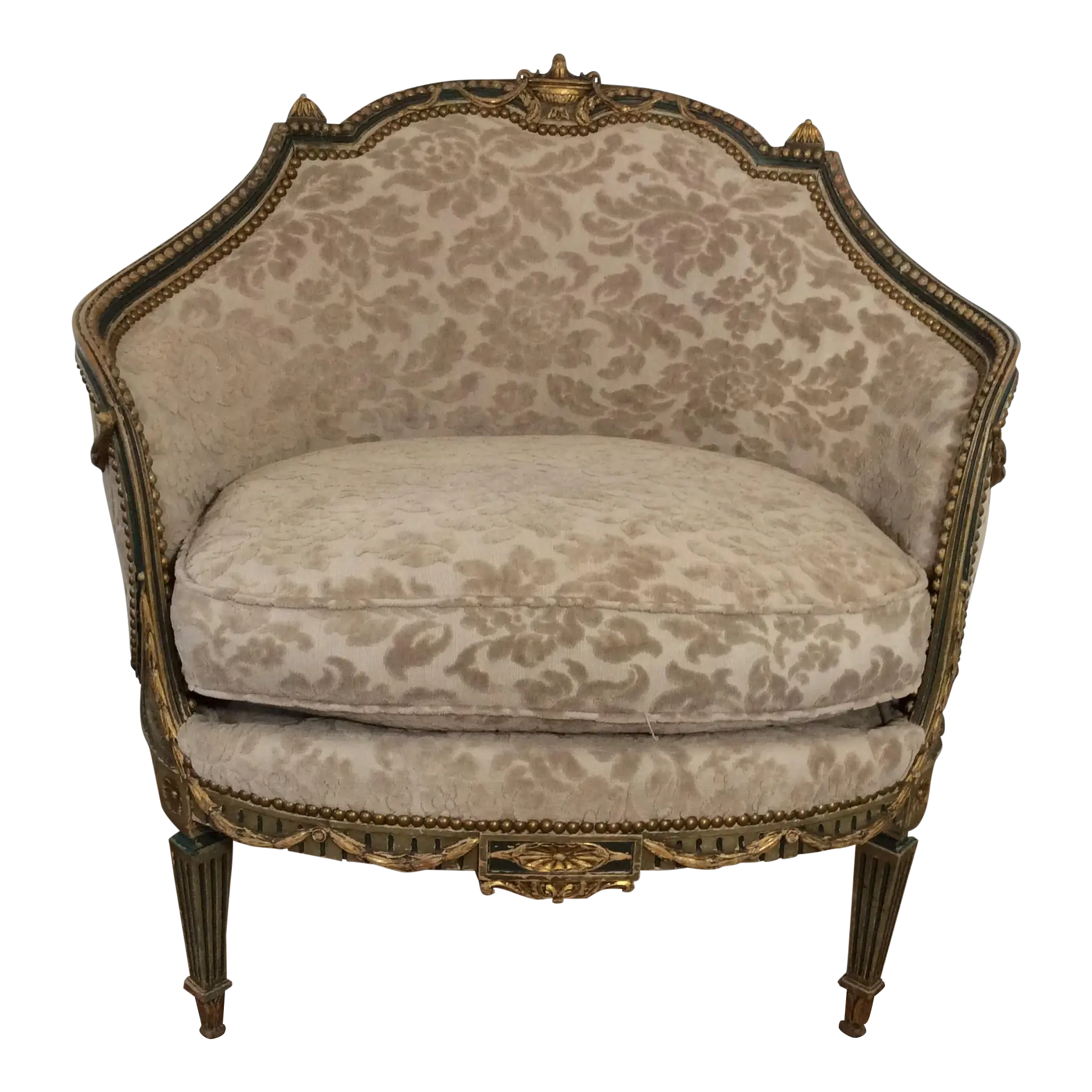 Ornate Upholstered Armchair for Elegant Interiors