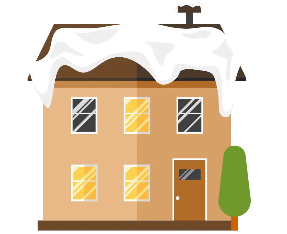 Snow-covered House