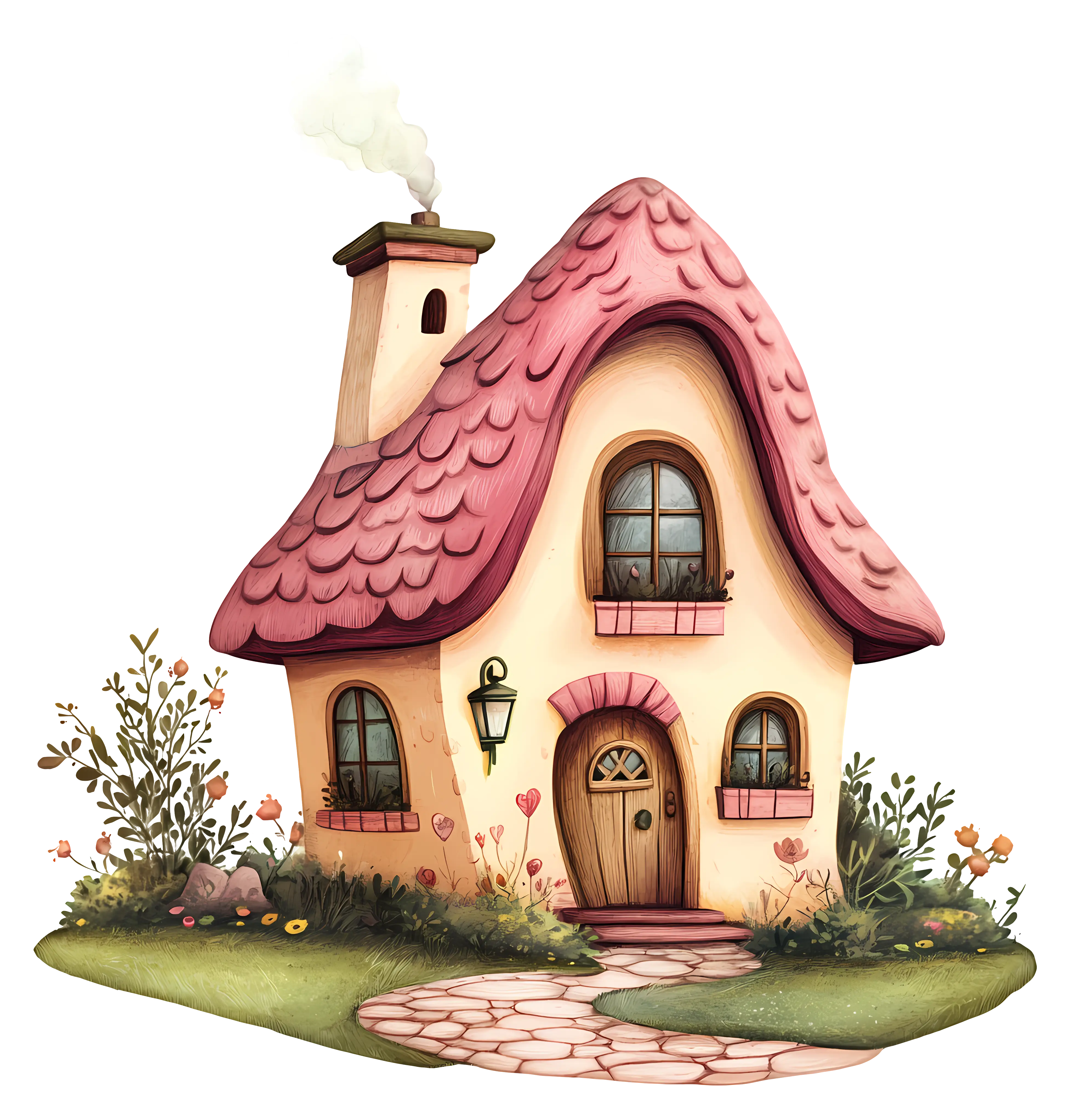 Small cute doodle house