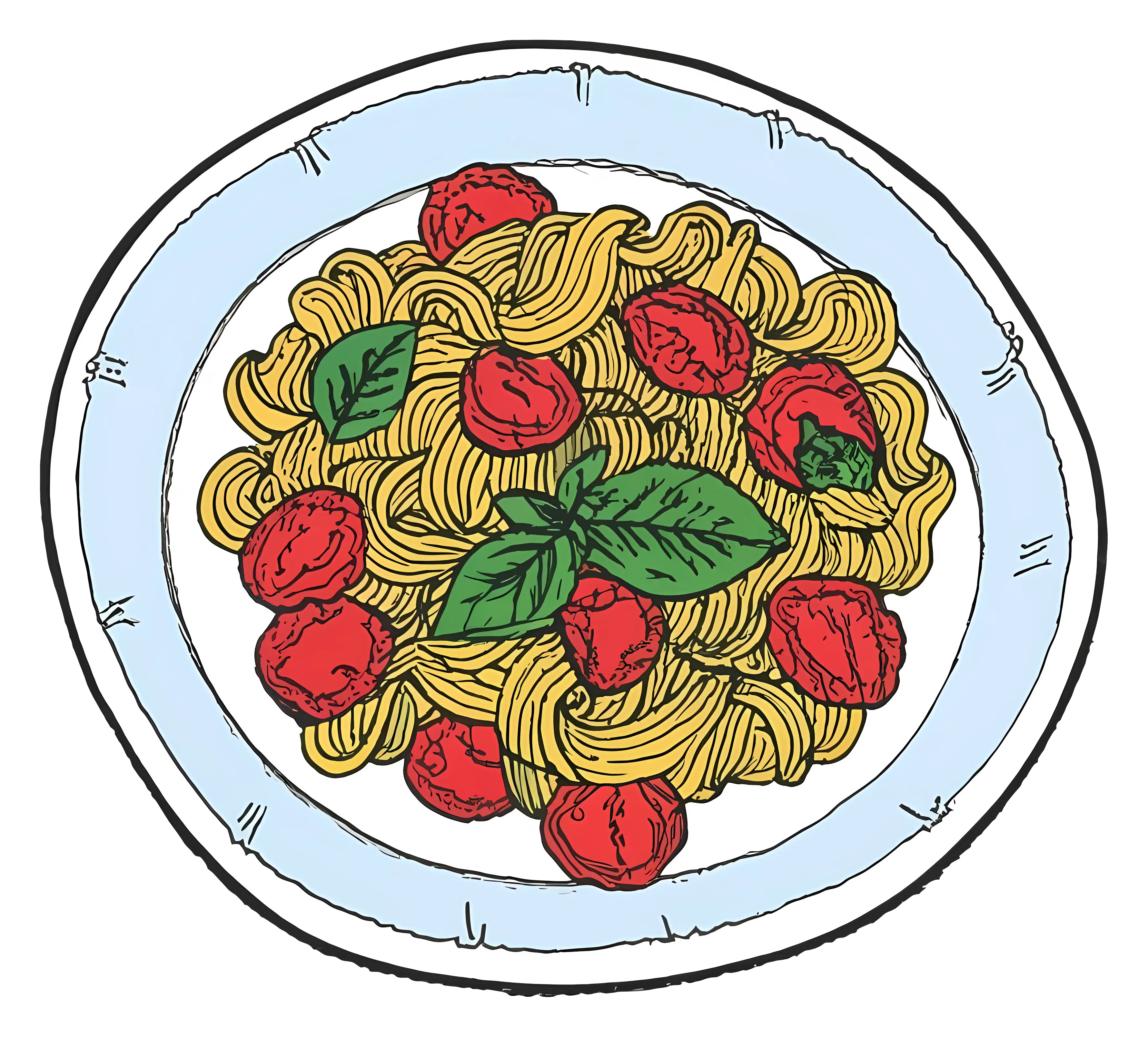 Spaghetti with Tomatoes and Basil