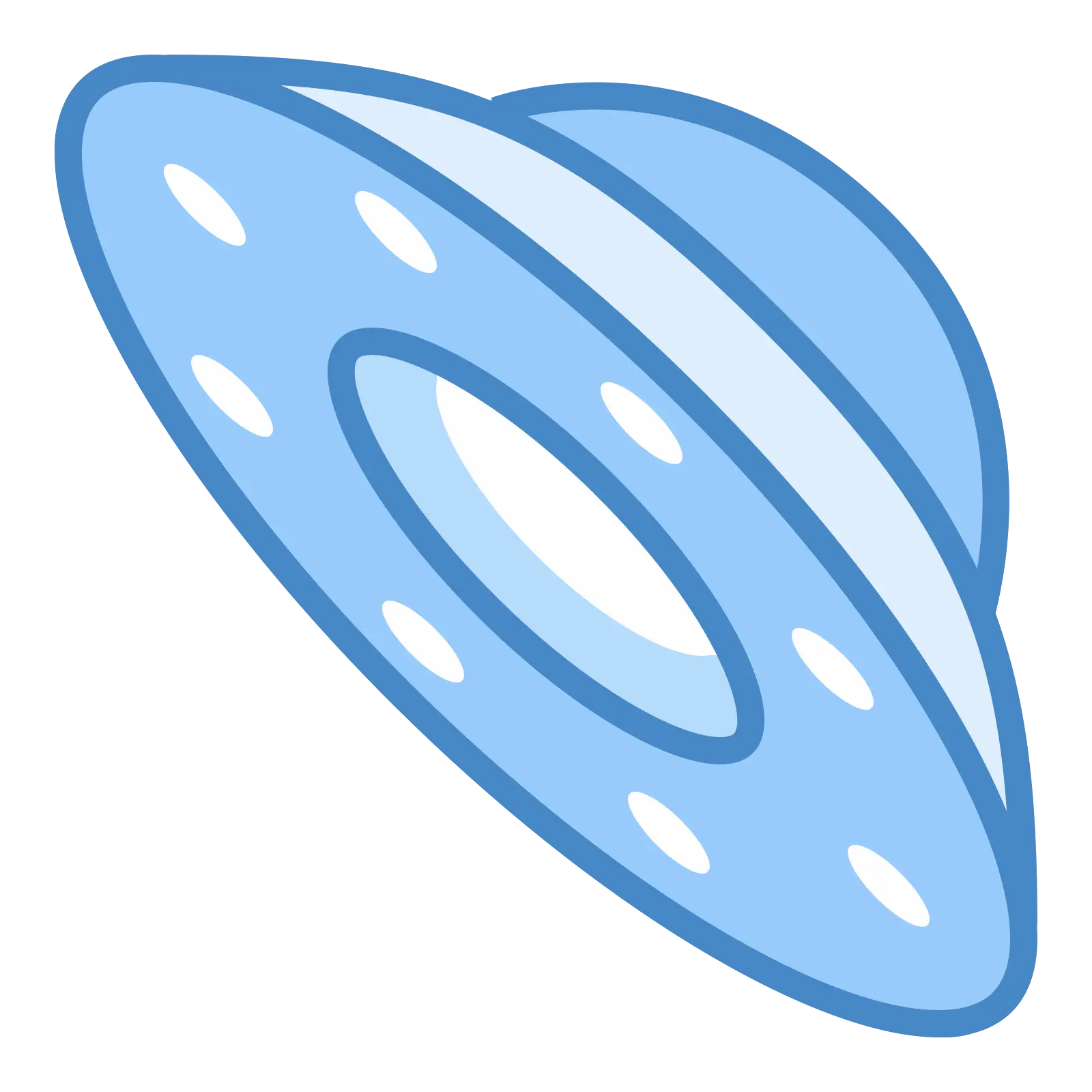 Blue UFO Illustration