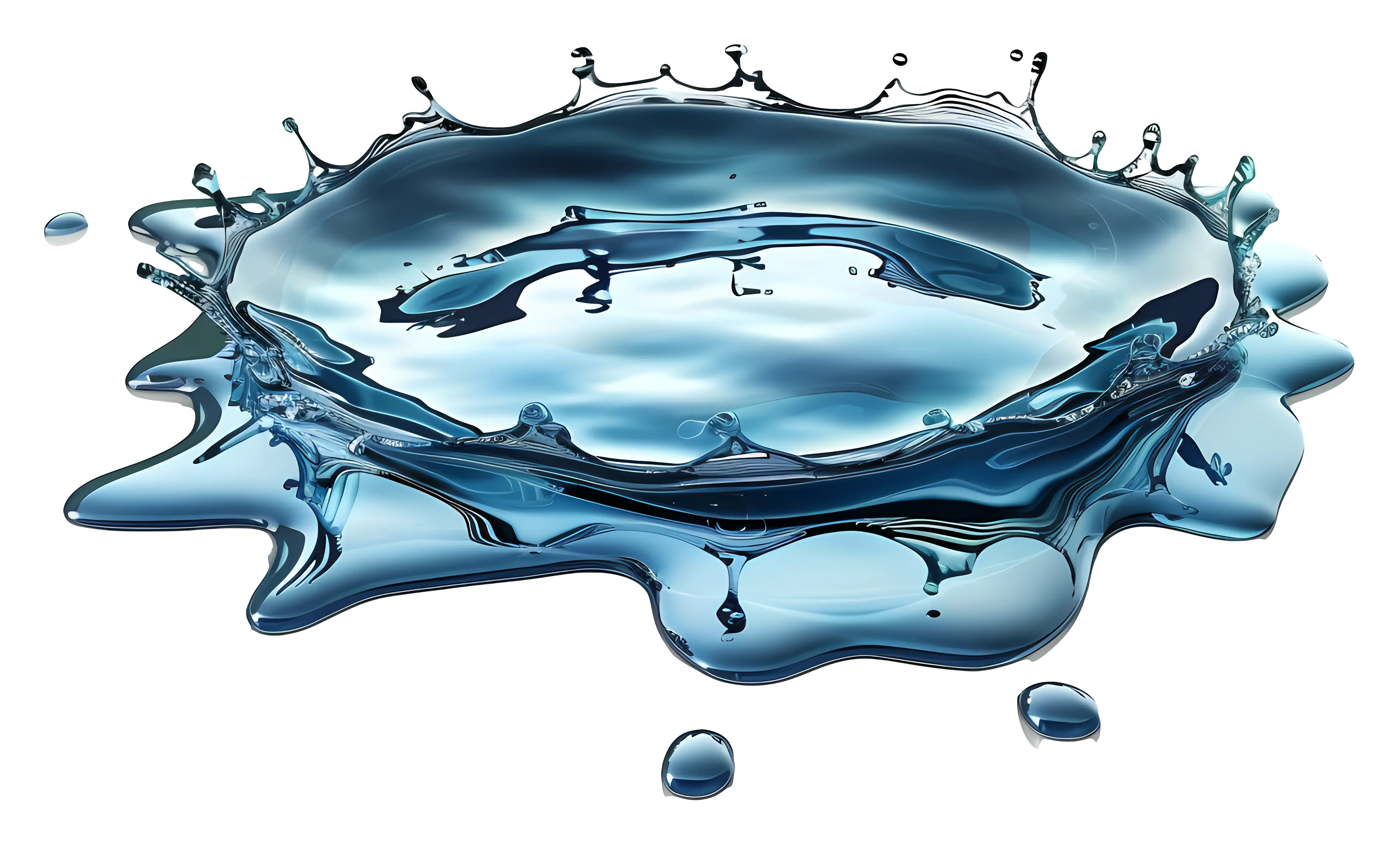Realistic Water Splash Graphic