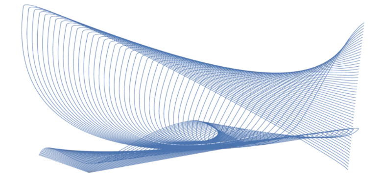 Blue Abstract Wave Graphic