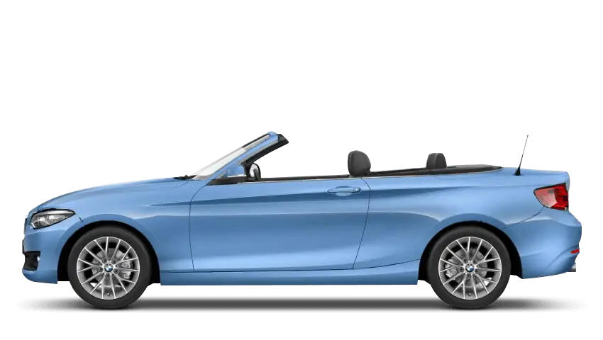 Sleek Blue Convertible Car